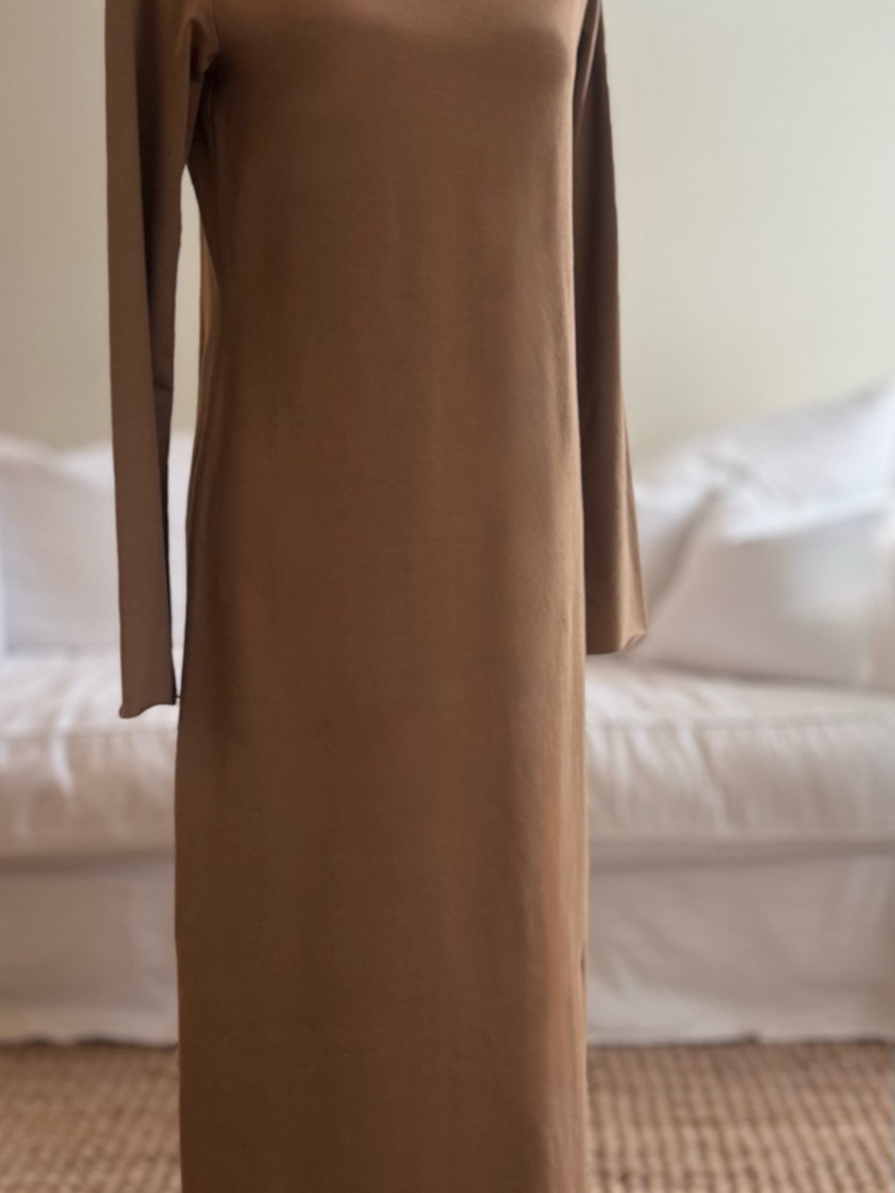 Italian Chic Labo.Art like new Long Maxi Dress in Camel rolled hems minimalist